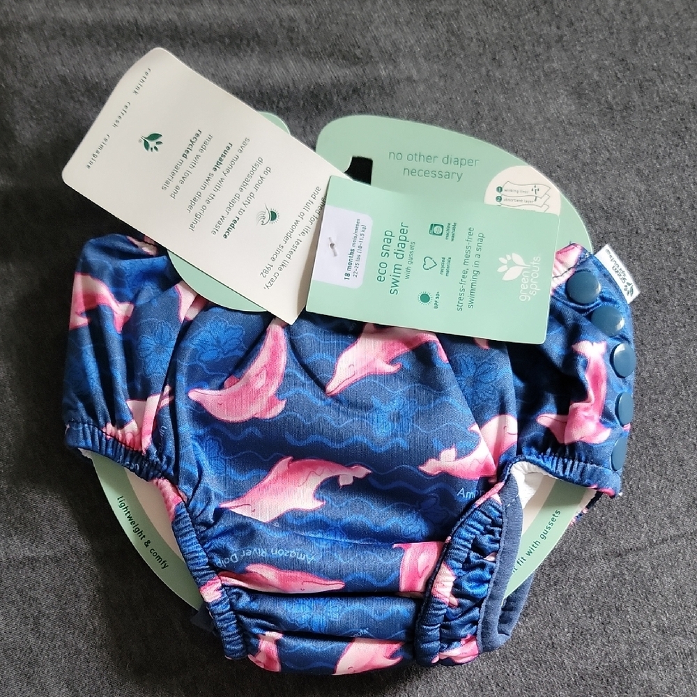 Kids Swim Diaper - Blue and Pink